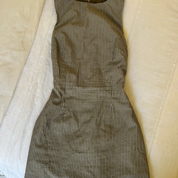 Princess Polly Yumiko Romper Green Stripe Dress - Picture 1 of 7